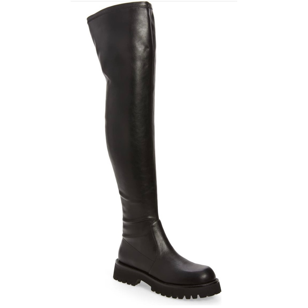 Jeffrey Campbell Break Thigh High Boots Black Size 9